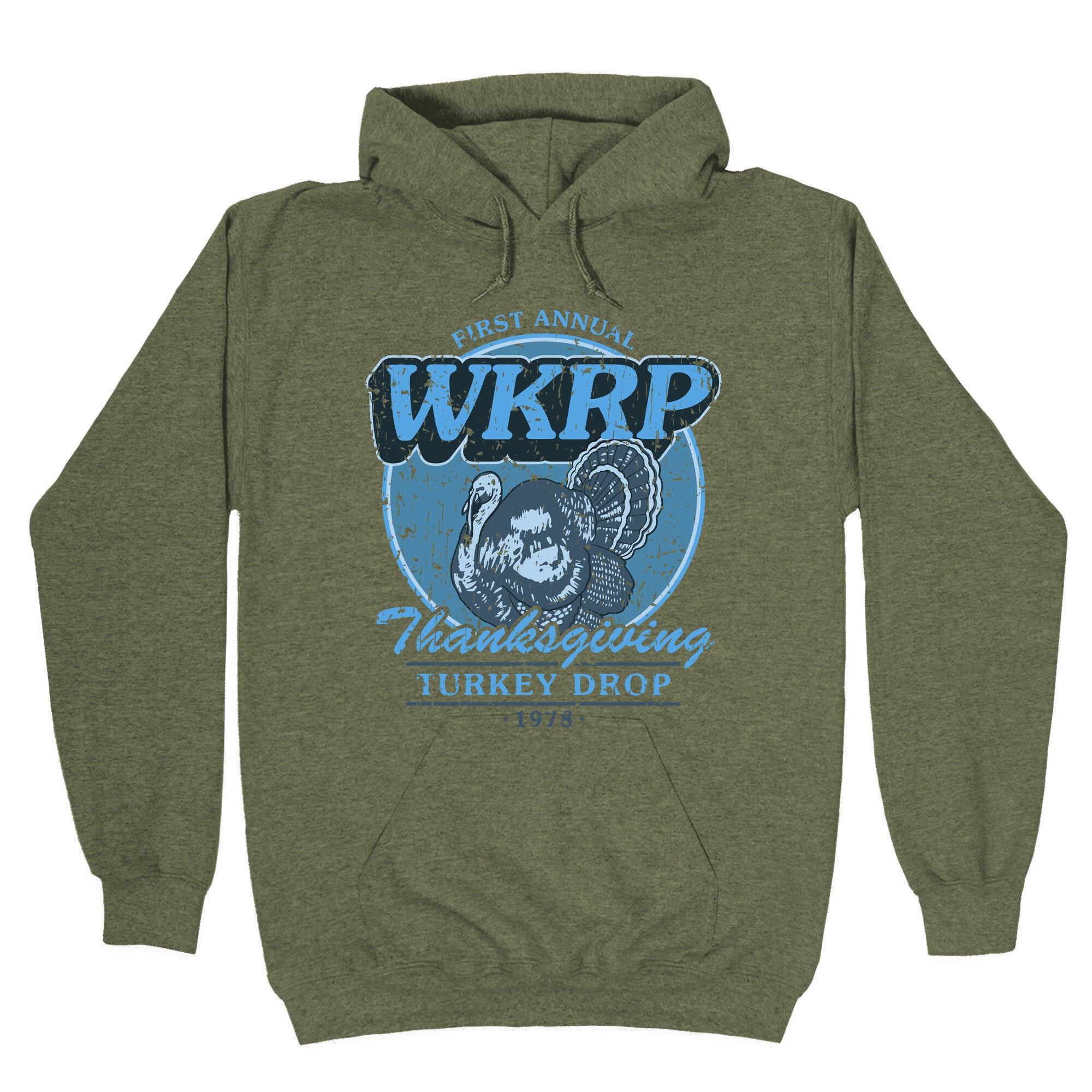 WKRP Turkey Drop Hoodie