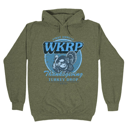WKRP Turkey Drop Hoodie