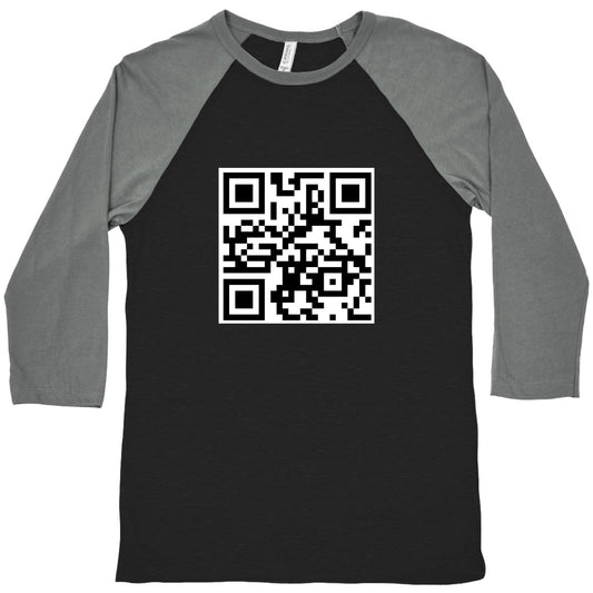 QR Code Baseball Tee