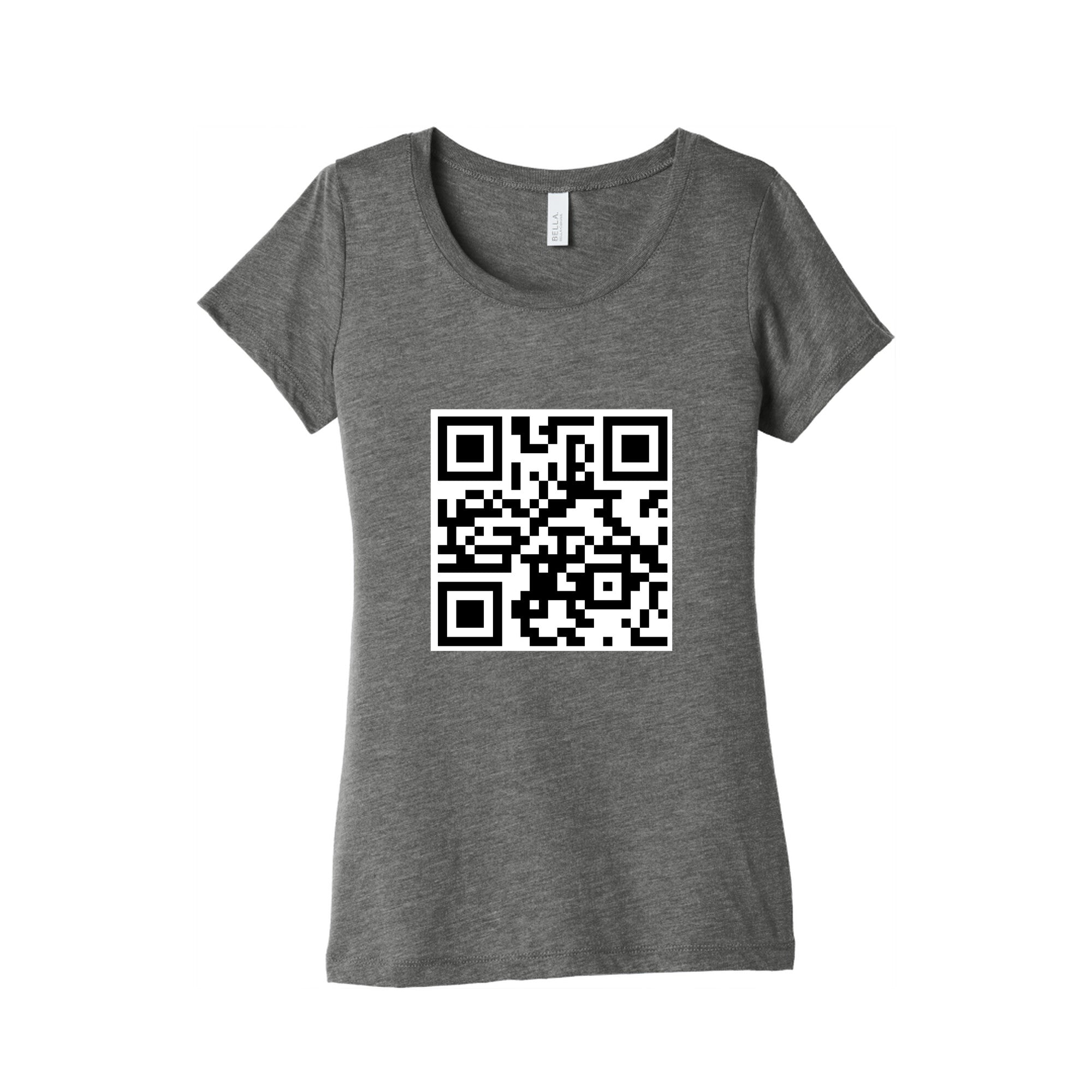 QR Code Womens Triblend Tee