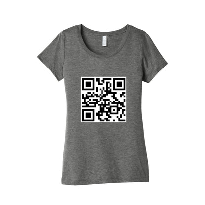 QR Code Womens Triblend Tee