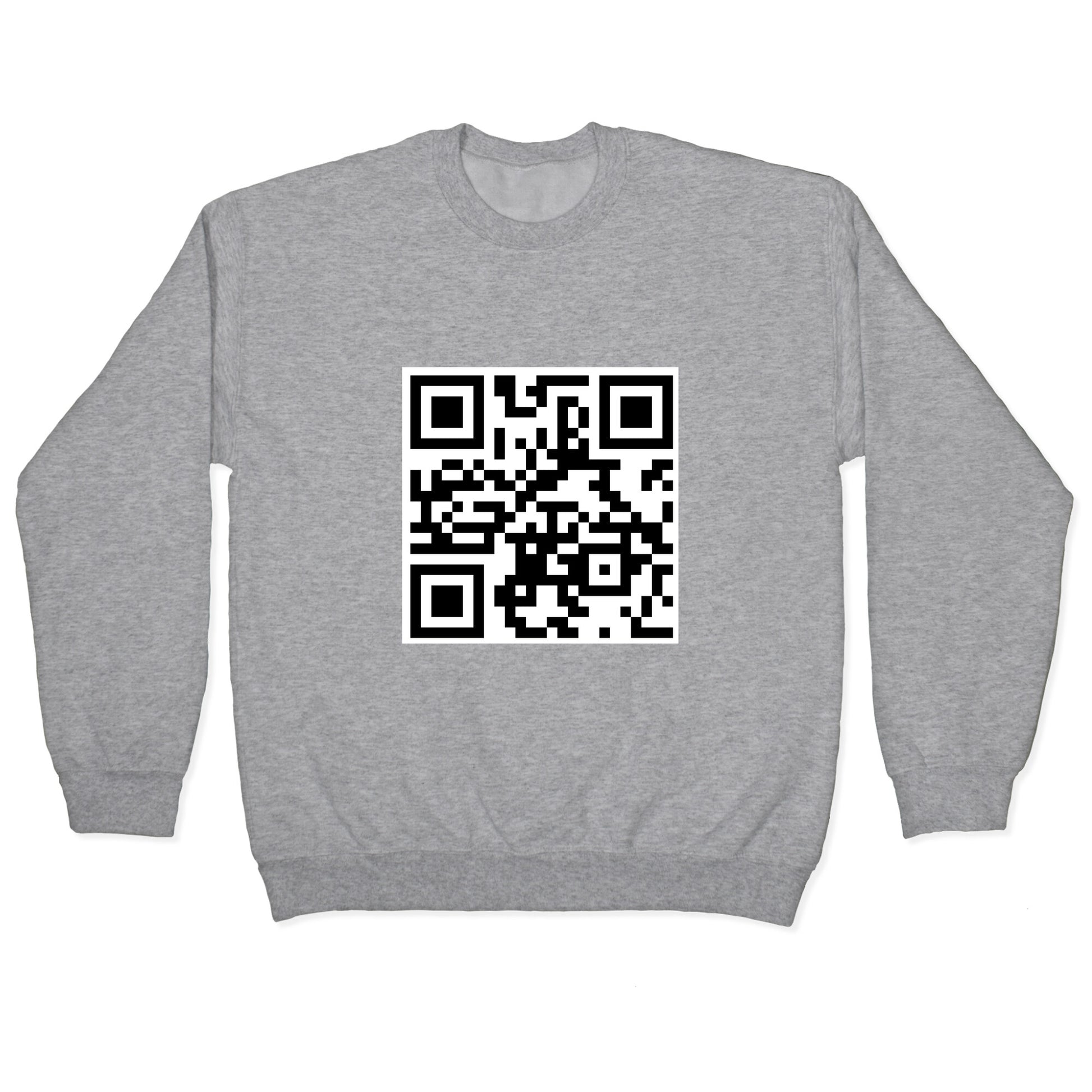 QR Code Crewneck Sweatshirt