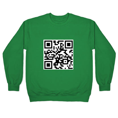 QR Code Crewneck Sweatshirt
