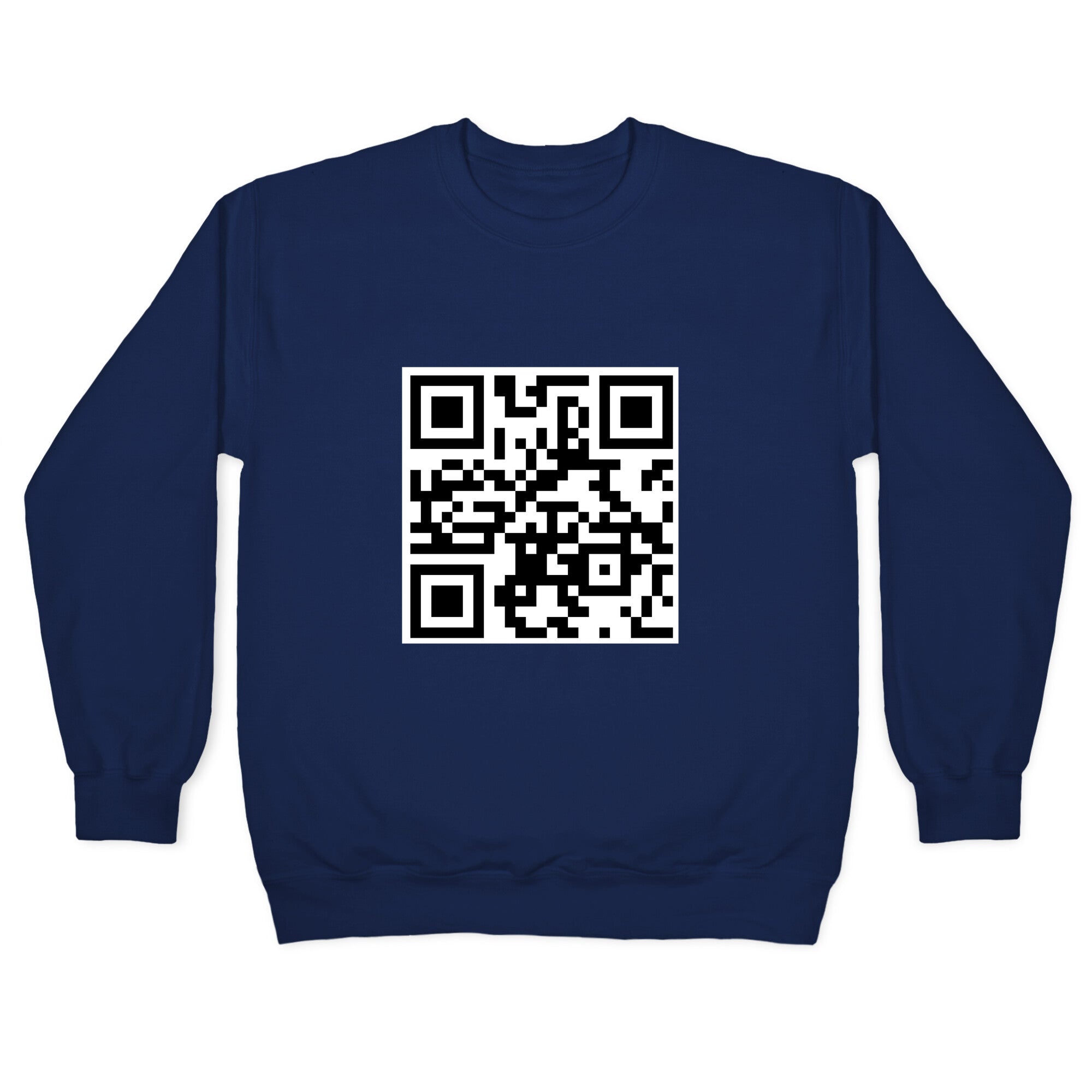 QR Code Crewneck Sweatshirt