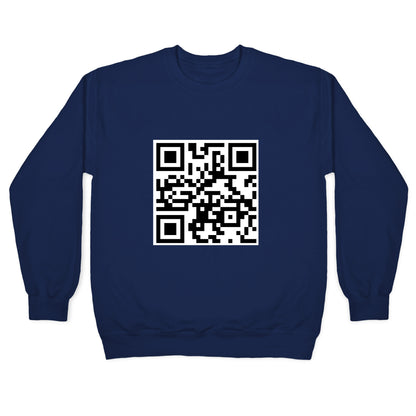 QR Code Crewneck Sweatshirt