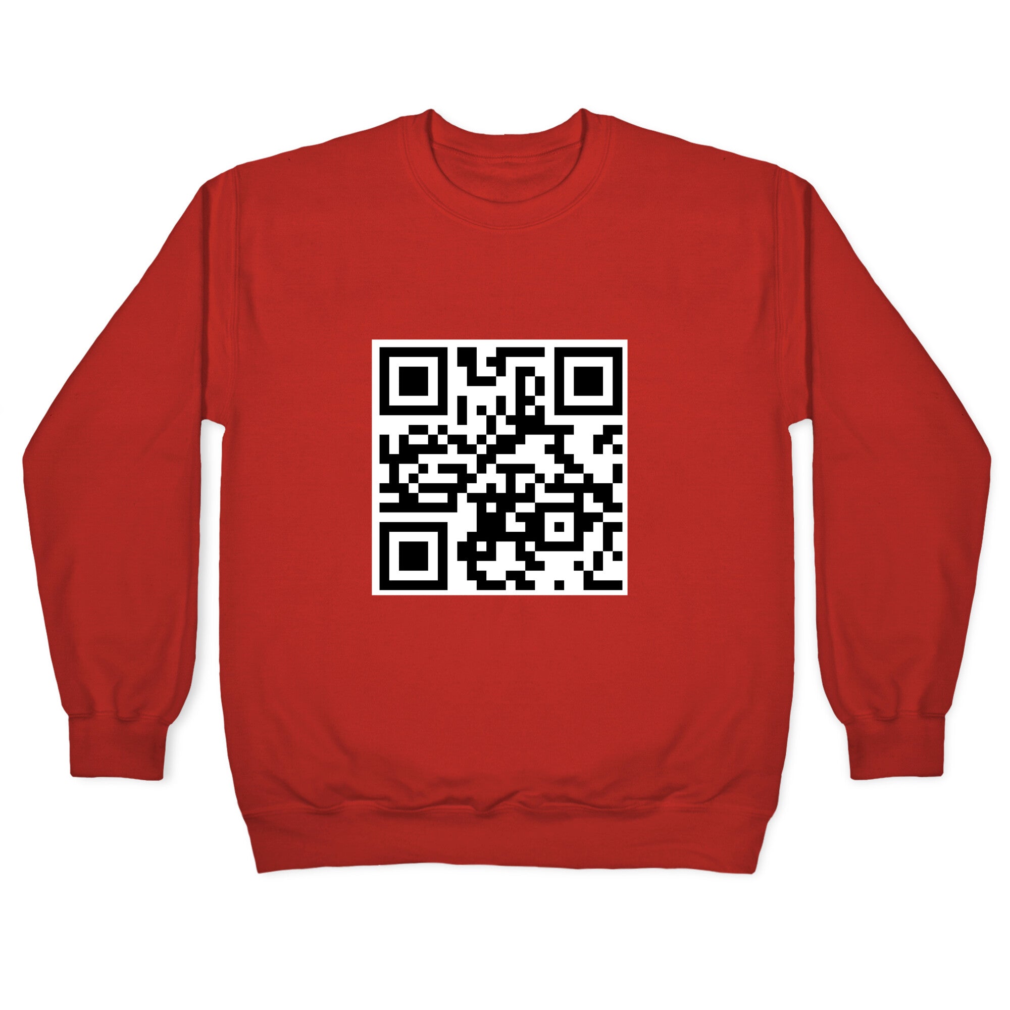 QR Code Crewneck Sweatshirt