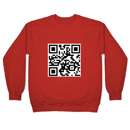 QR Code Crewneck Sweatshirt
