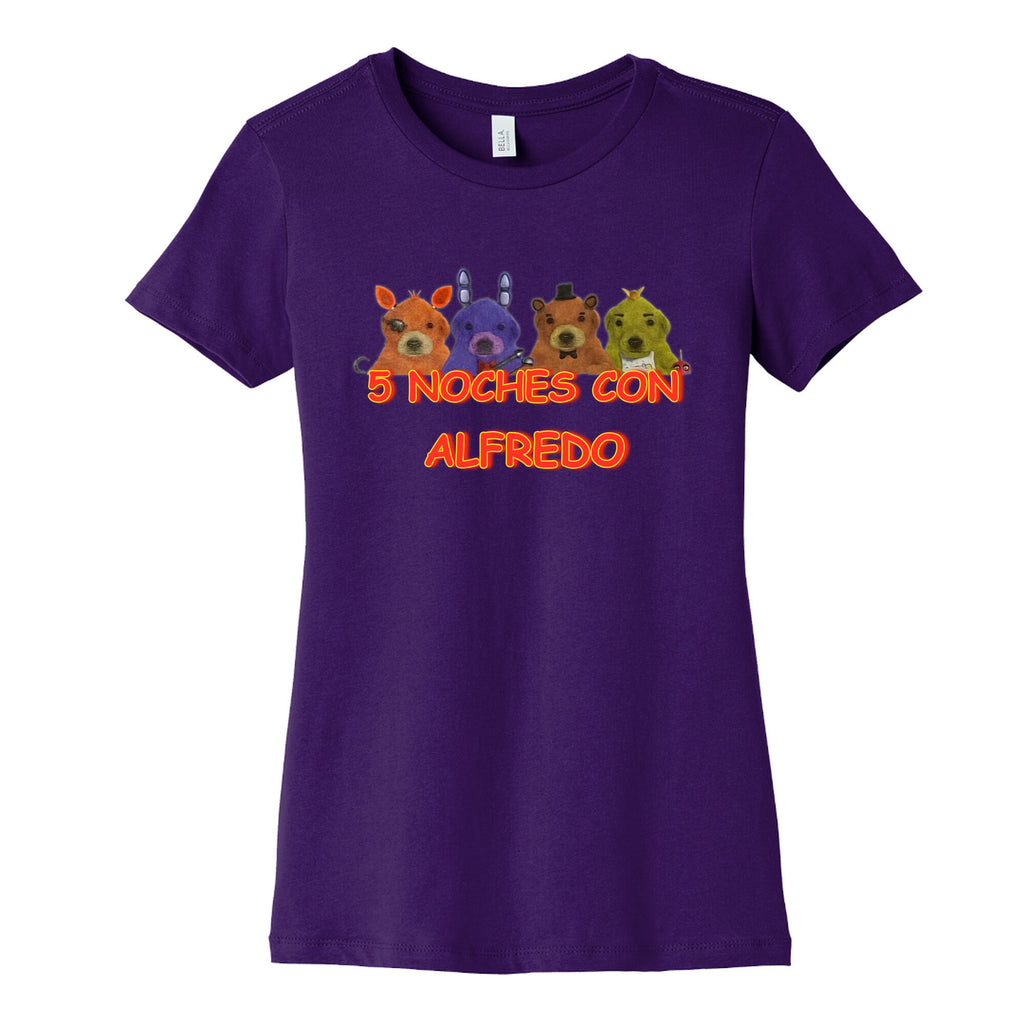 5 Noches Con Alfredo Womens Cotton Tee