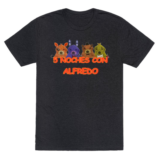 5 Noches Con Alfredo Unisex Triblend Tee