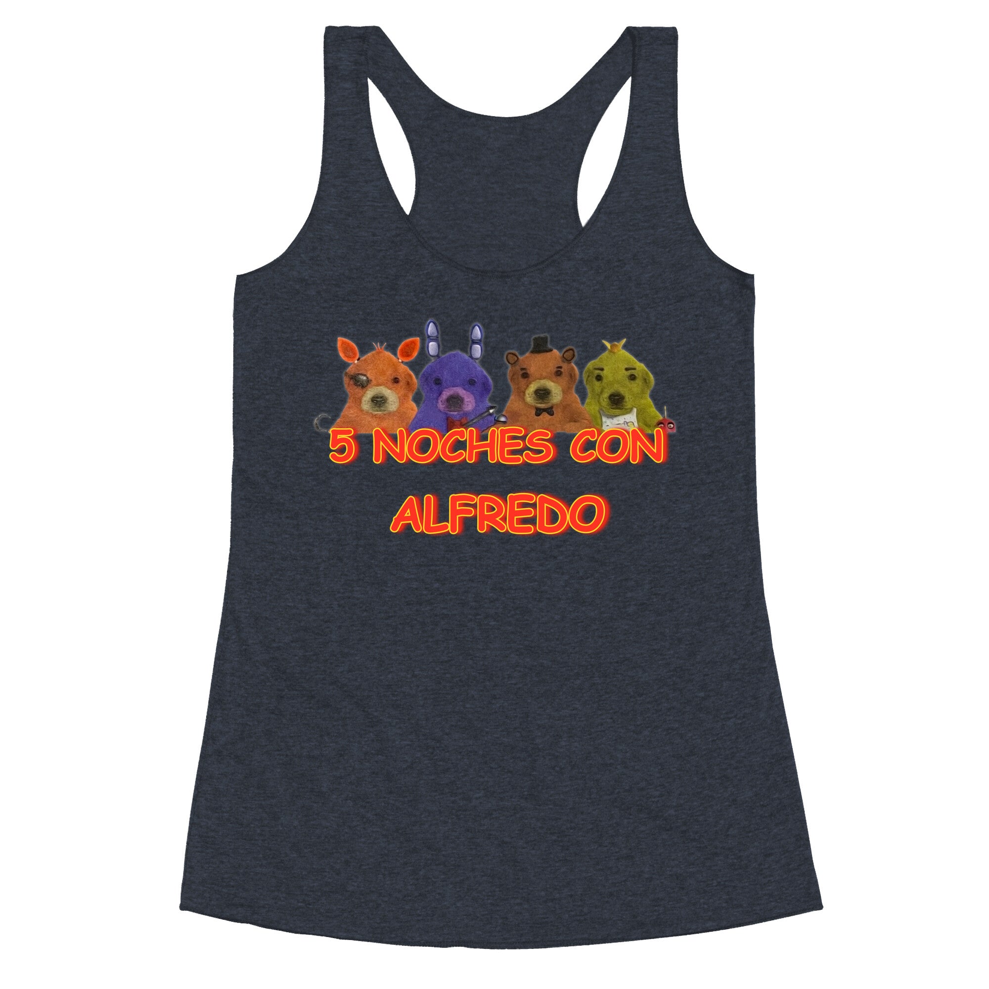 5 Noches Con Alfredo Racerback Tank