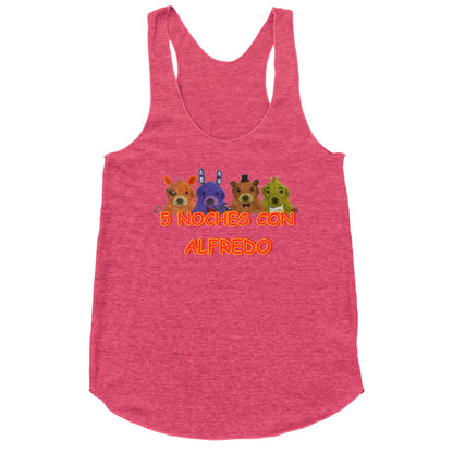 5 Noches Con Alfredo Racerback Tank