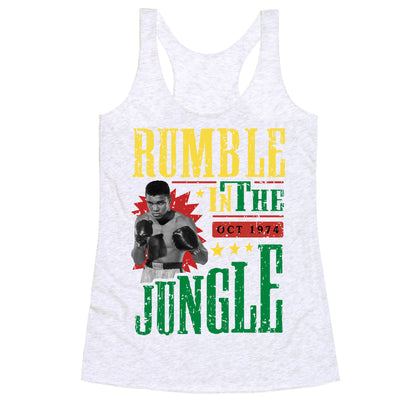 Rumble in the Jungle Racerback Tank