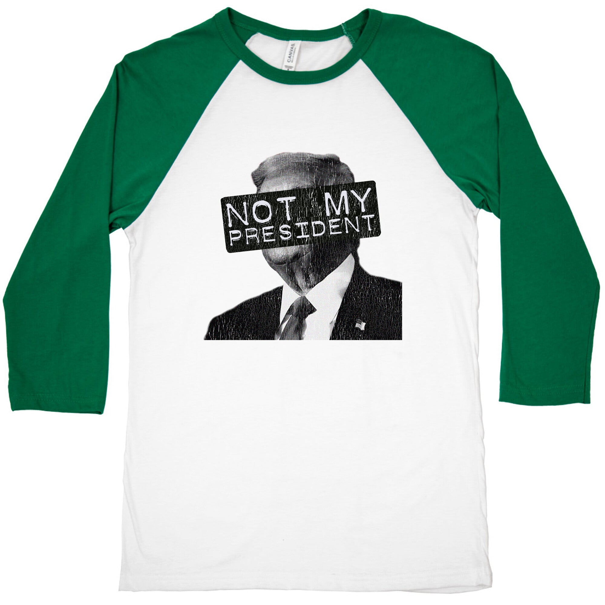Not My President Baseball Tee