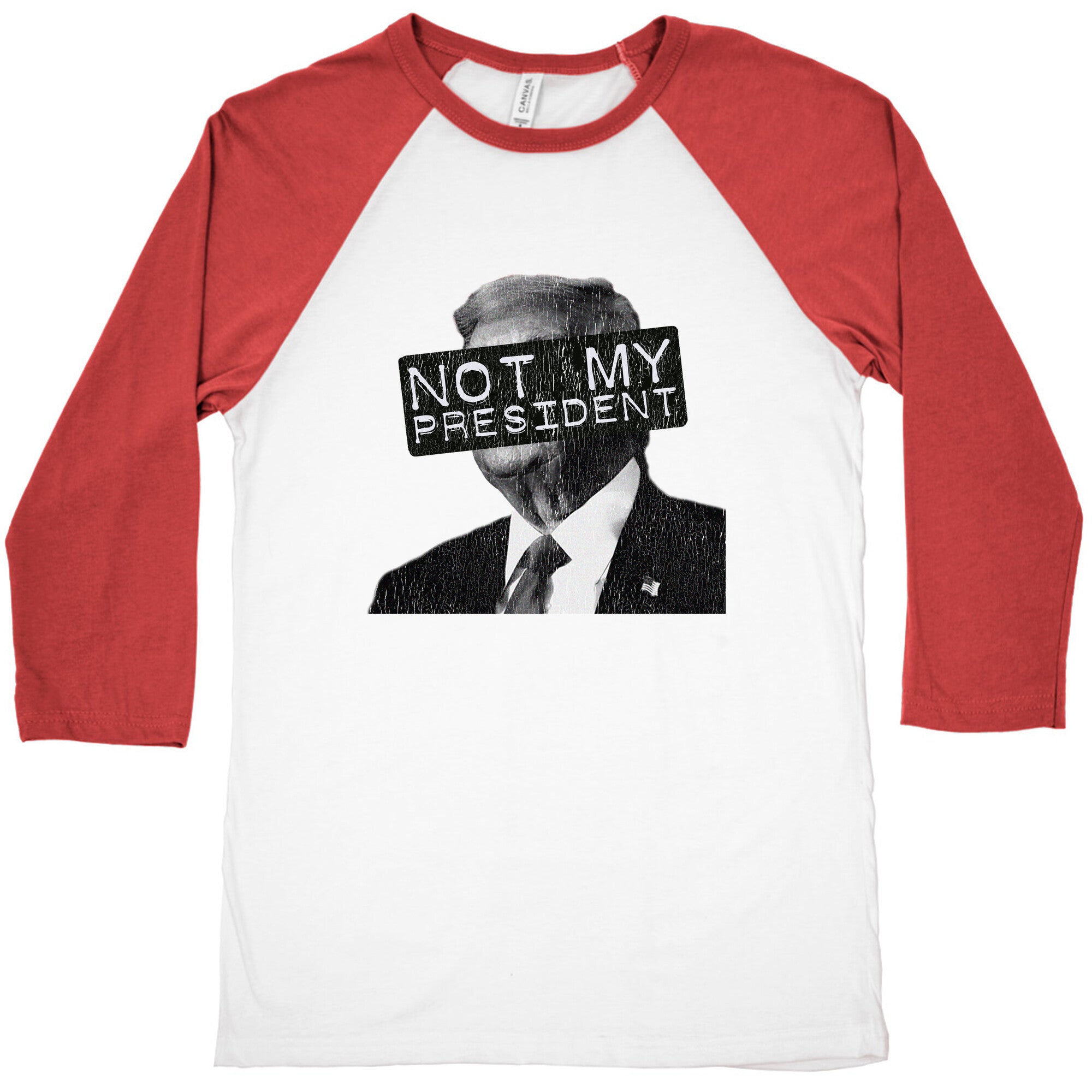 Not My President Baseball Tee