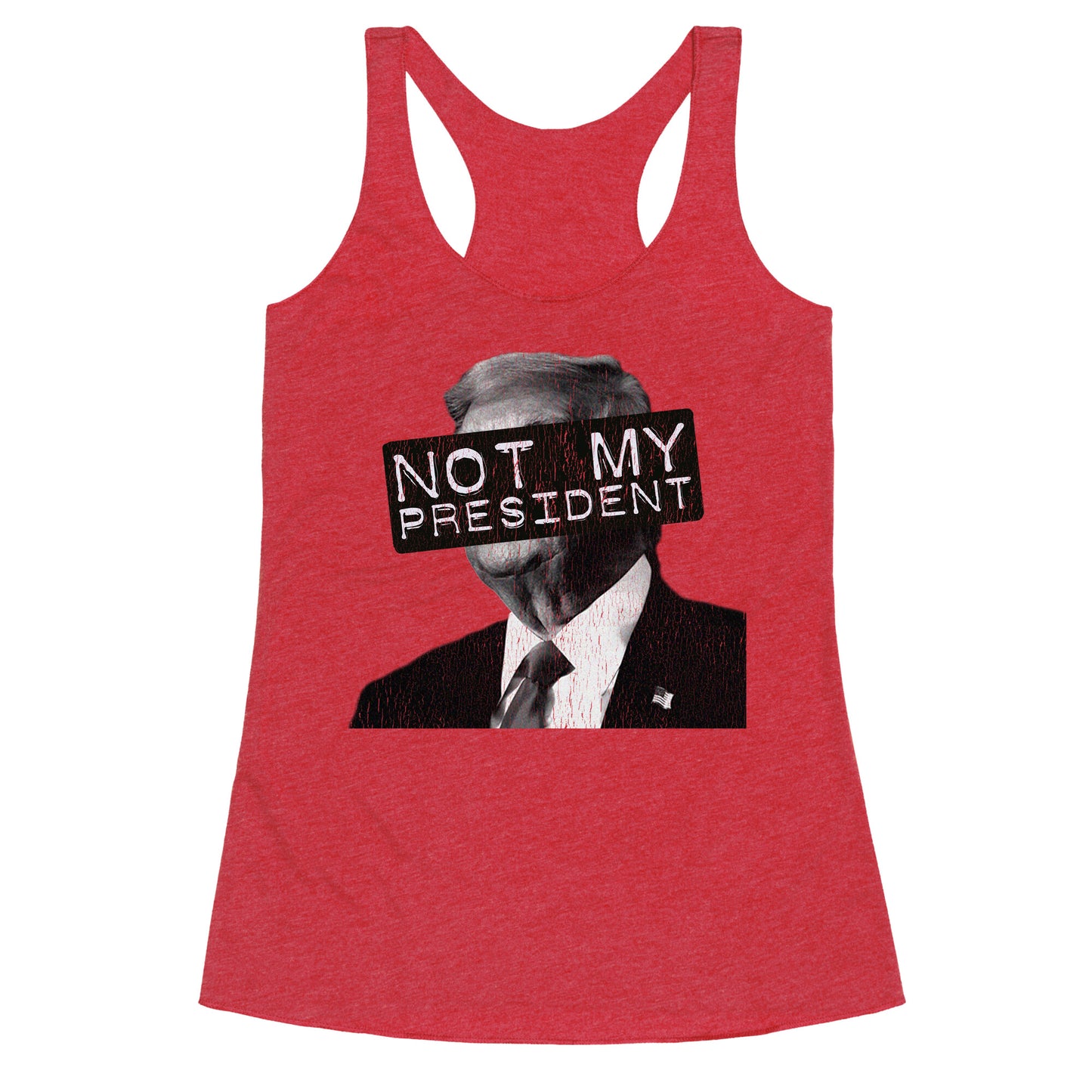 Not My President Racerback Tank