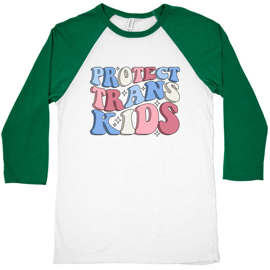 Protect Trans Kids Baseball Tee