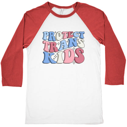 Protect Trans Kids Baseball Tee