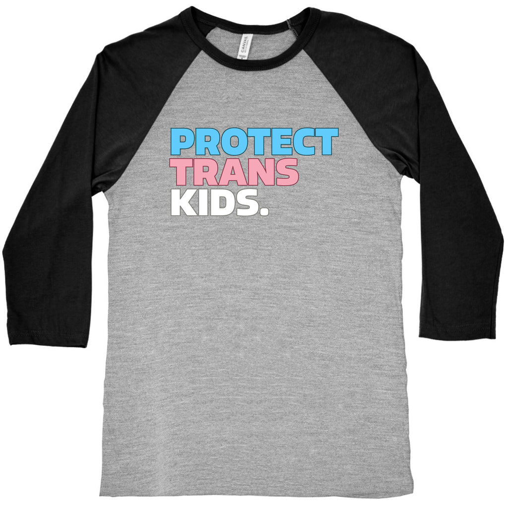 Protect Trans Kids Baseball Tee