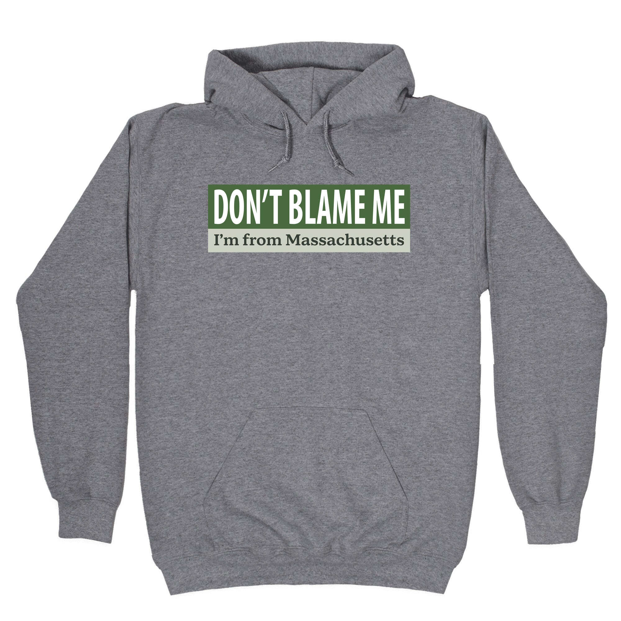 dont blame me im from massachusetts Hoodie