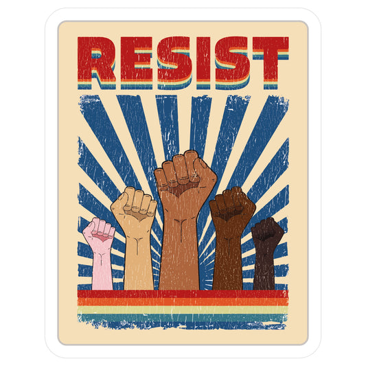 Resist Die Cut Sticker