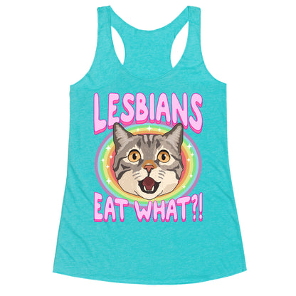 Lesbians Eat What Racerback Tank