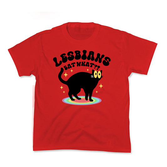 Lesbians Eat What Cat Kids Tee
