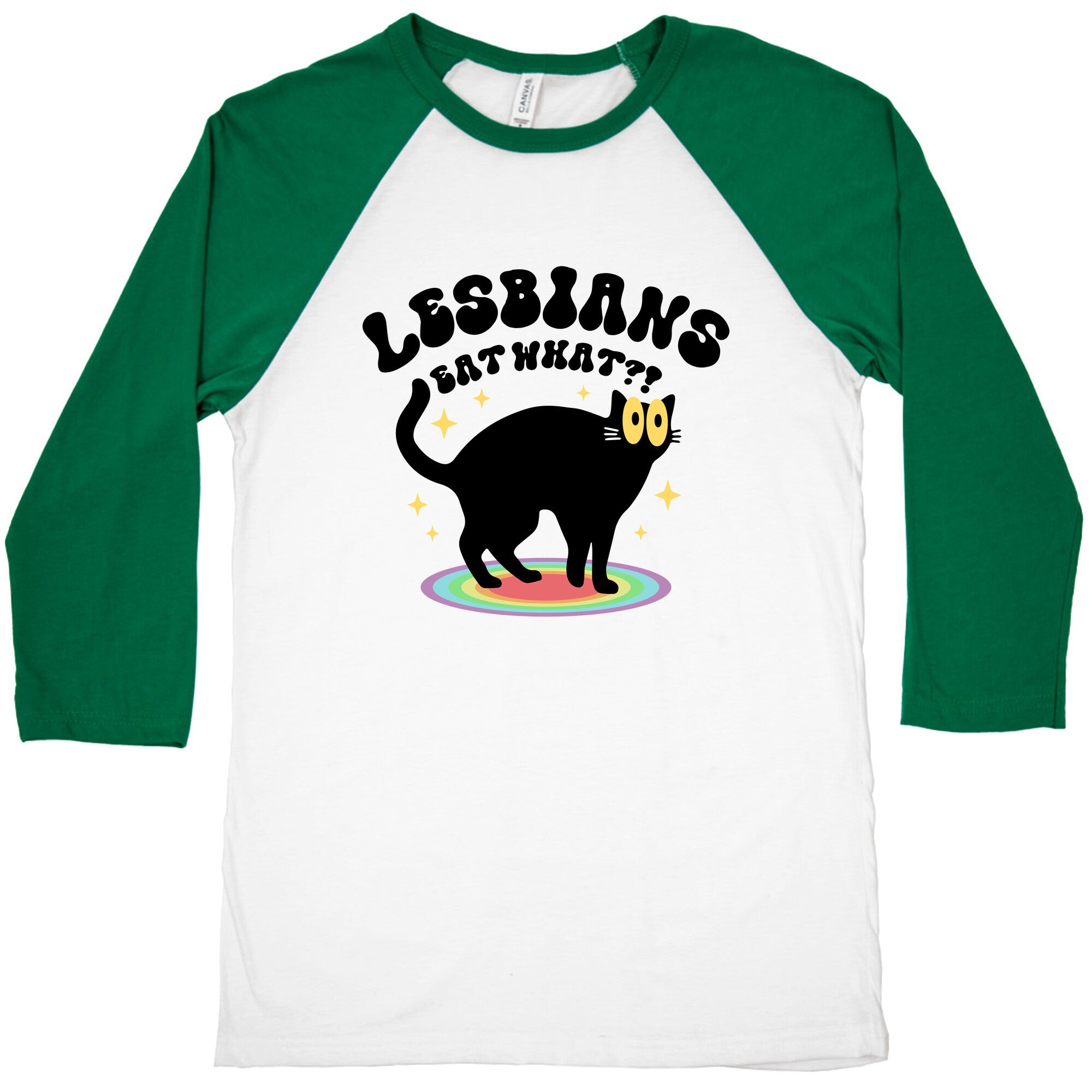 Lesbians Eat What Cat Baseball Tee