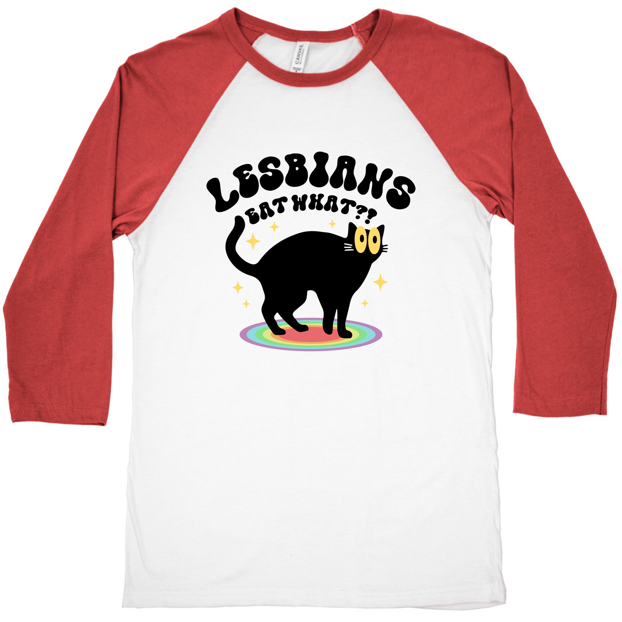 Lesbians Eat What Cat Baseball Tee
