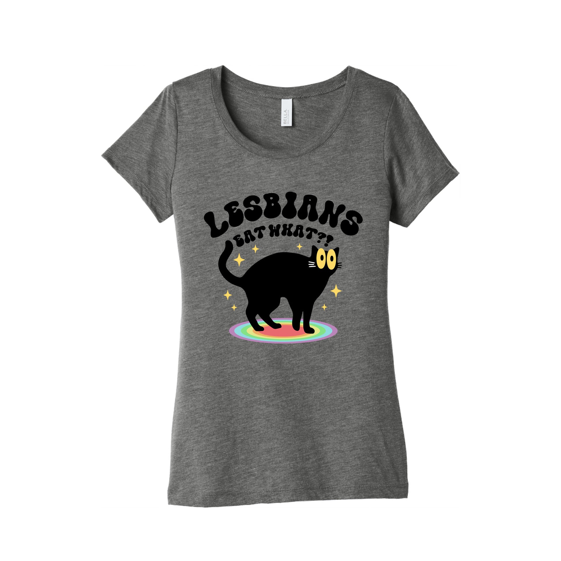 Lesbians Eat What Cat Womens Triblend Tee