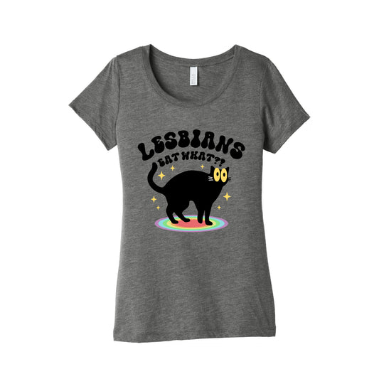 Lesbians Eat What Cat Womens Triblend Tee