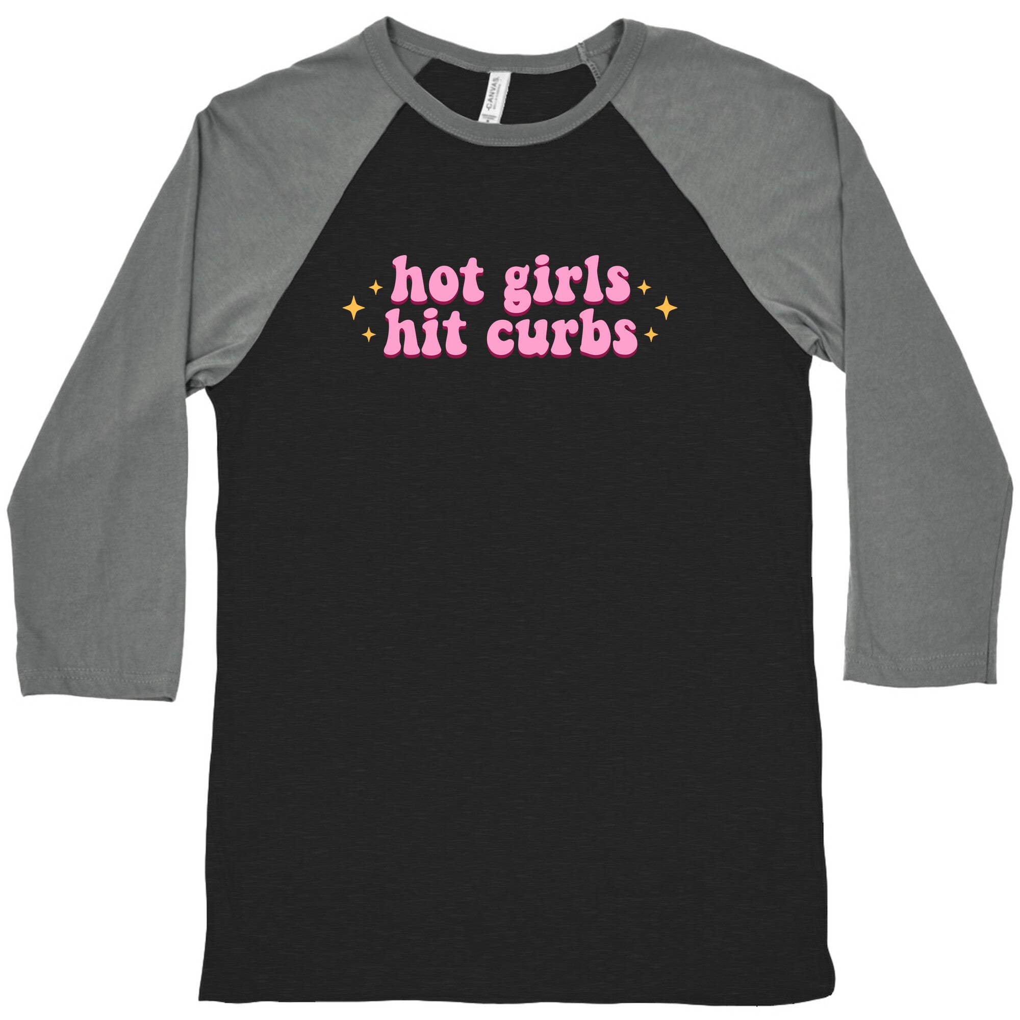 Hot Girls Hit Curbs Baseball Tee