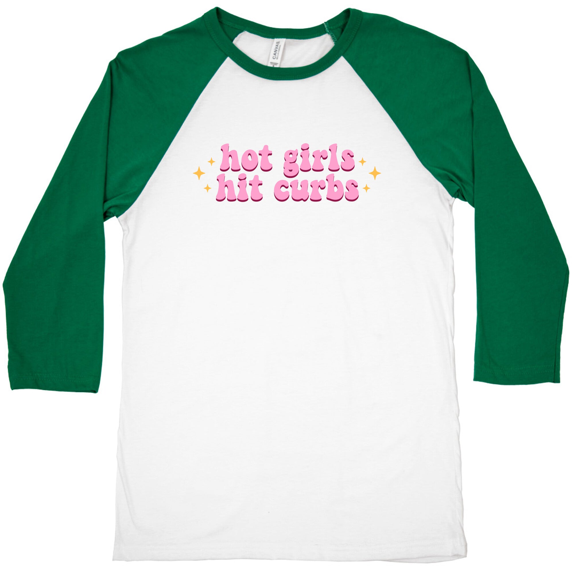 Hot Girls Hit Curbs Baseball Tee
