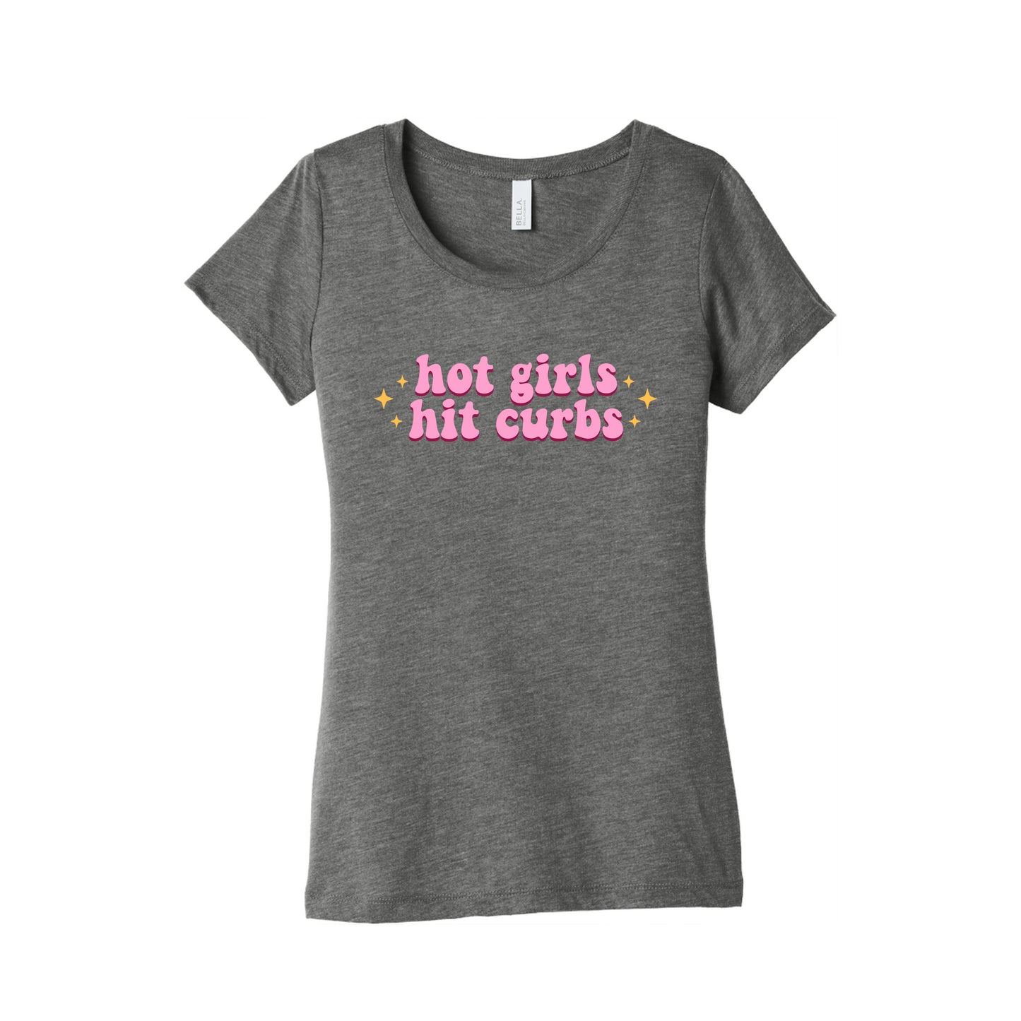 Hot Girls Hit Curbs Womens Triblend Tee