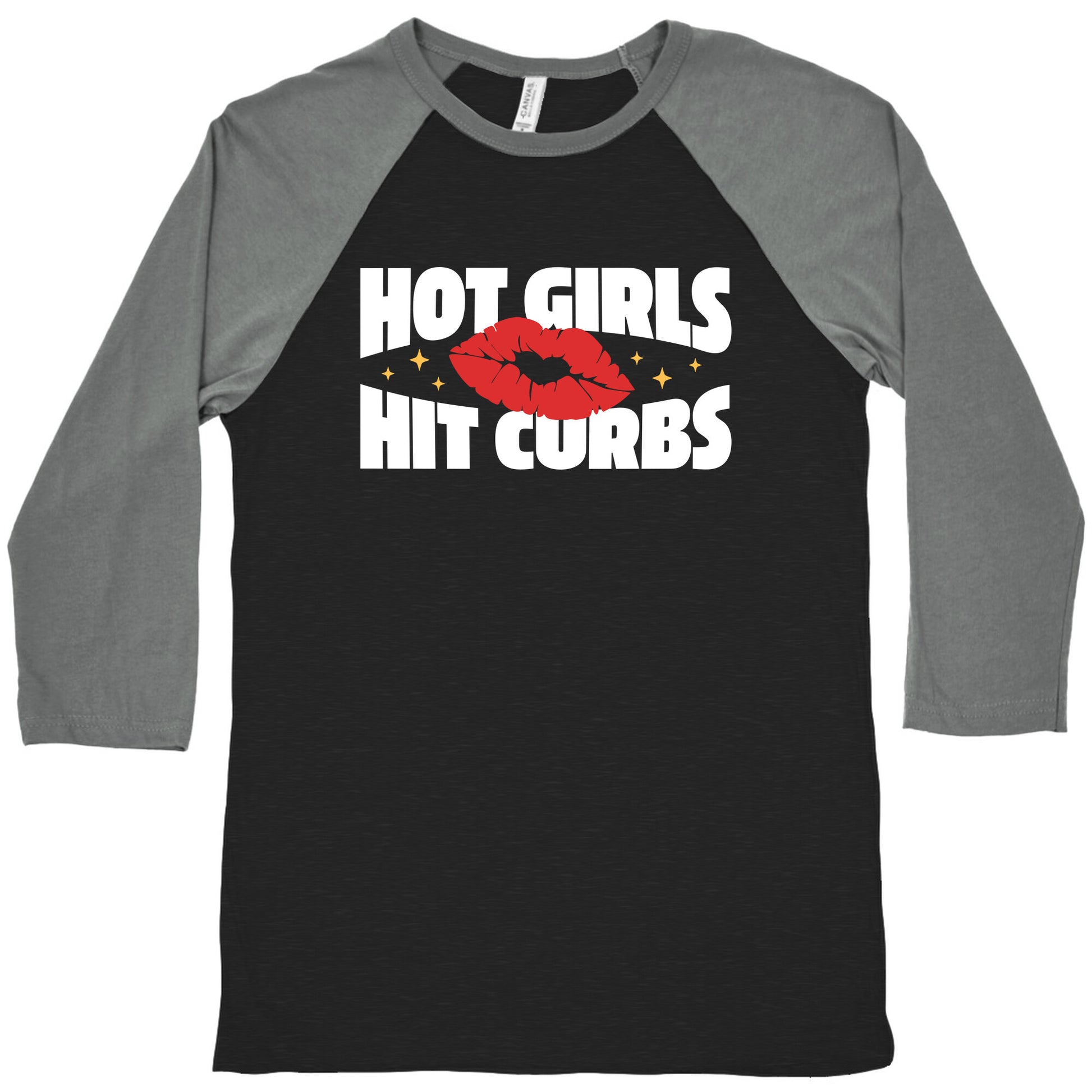 Hot Girls Hit Curbs Baseball Tee