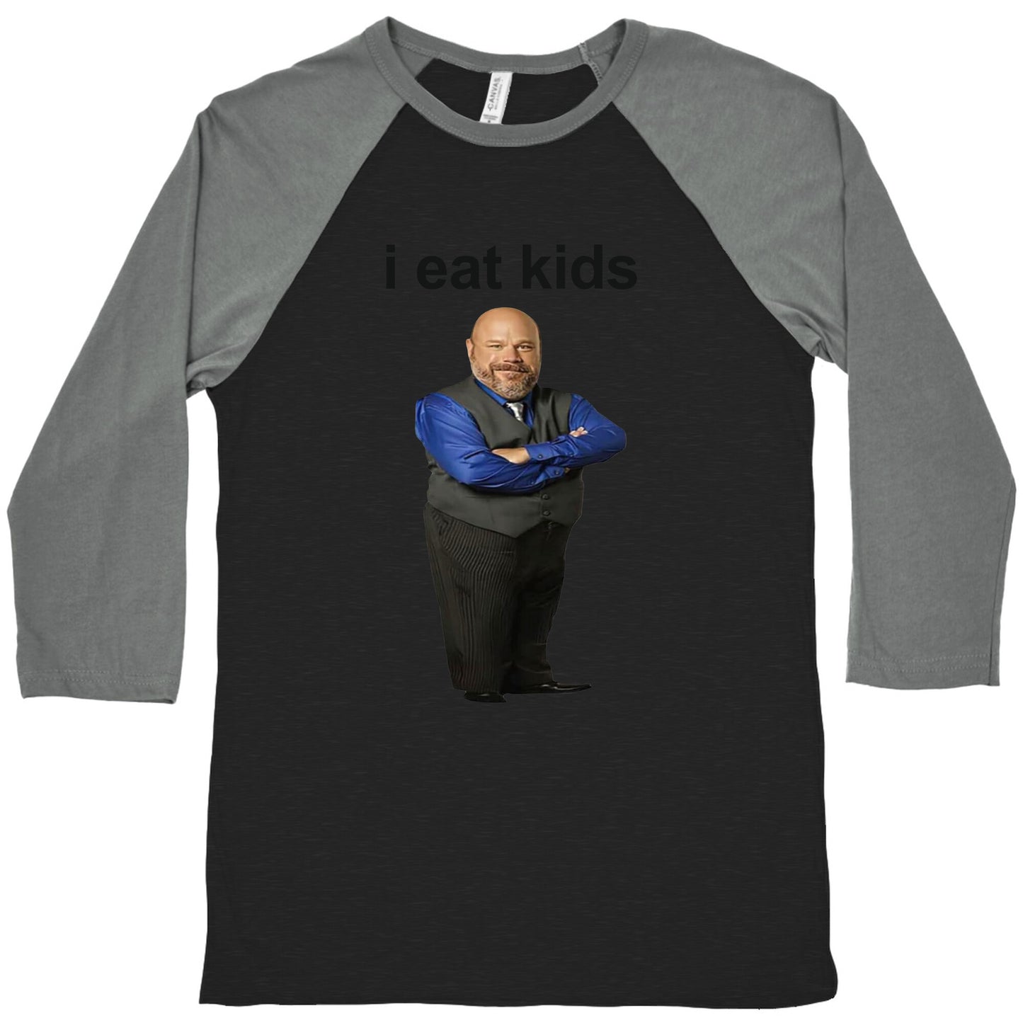 I Eat Kids Baseball Tee