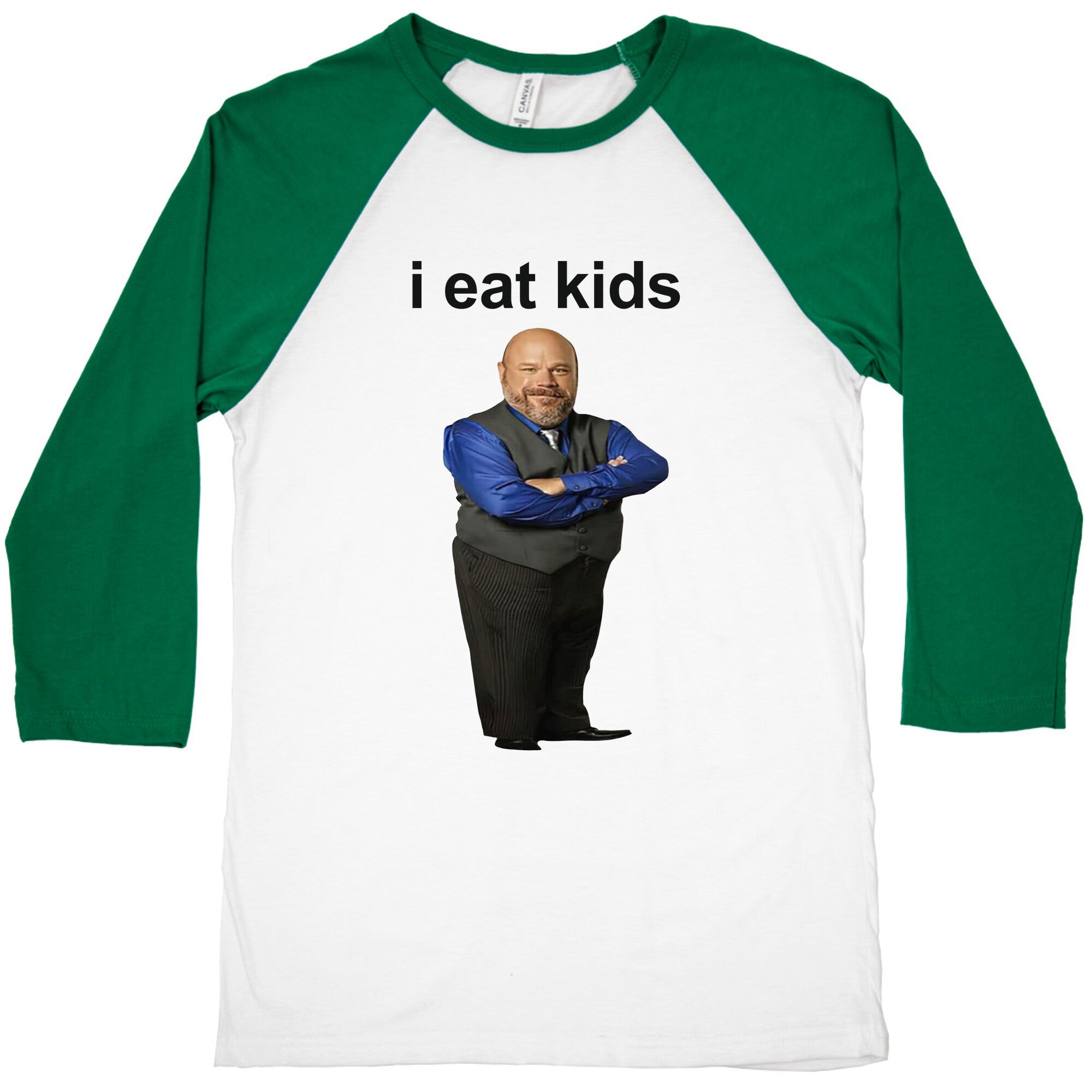 I Eat Kids Baseball Tee