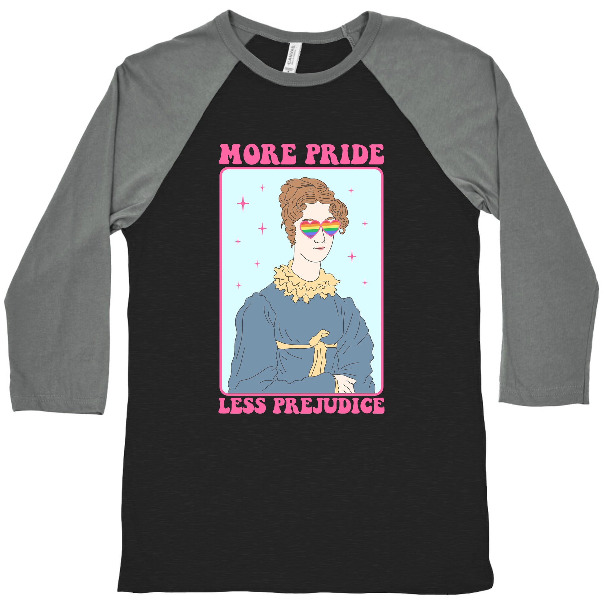 More Pride Less Prejudice Baseball Tee