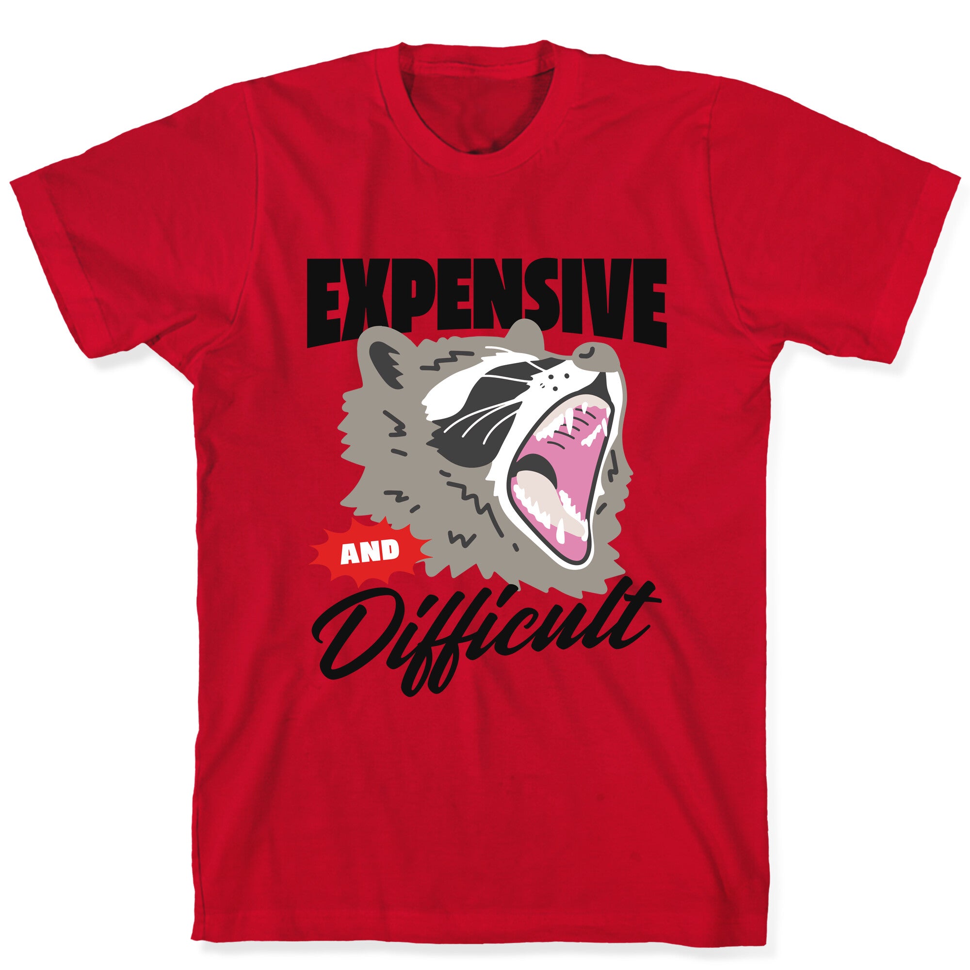 Expensive and Difficult Raccoon T-Shirt