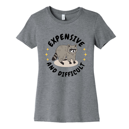 Expensive and Difficult Trash Animal Womens Cotton Tee