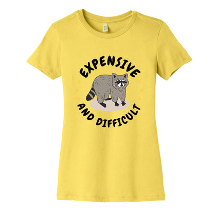 Expensive and Difficult Trash Animal Womens Cotton Tee