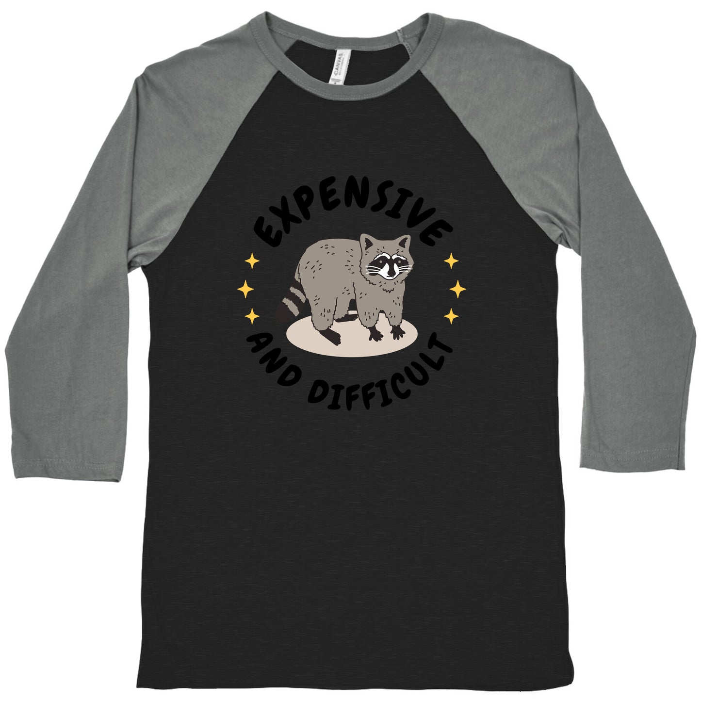 Expensive and Difficult Trash Animal Baseball Tee