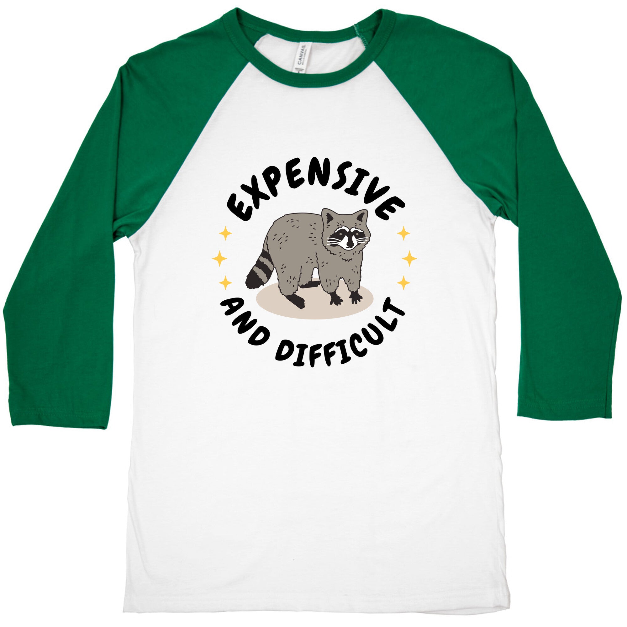 Expensive and Difficult Trash Animal Baseball Tee