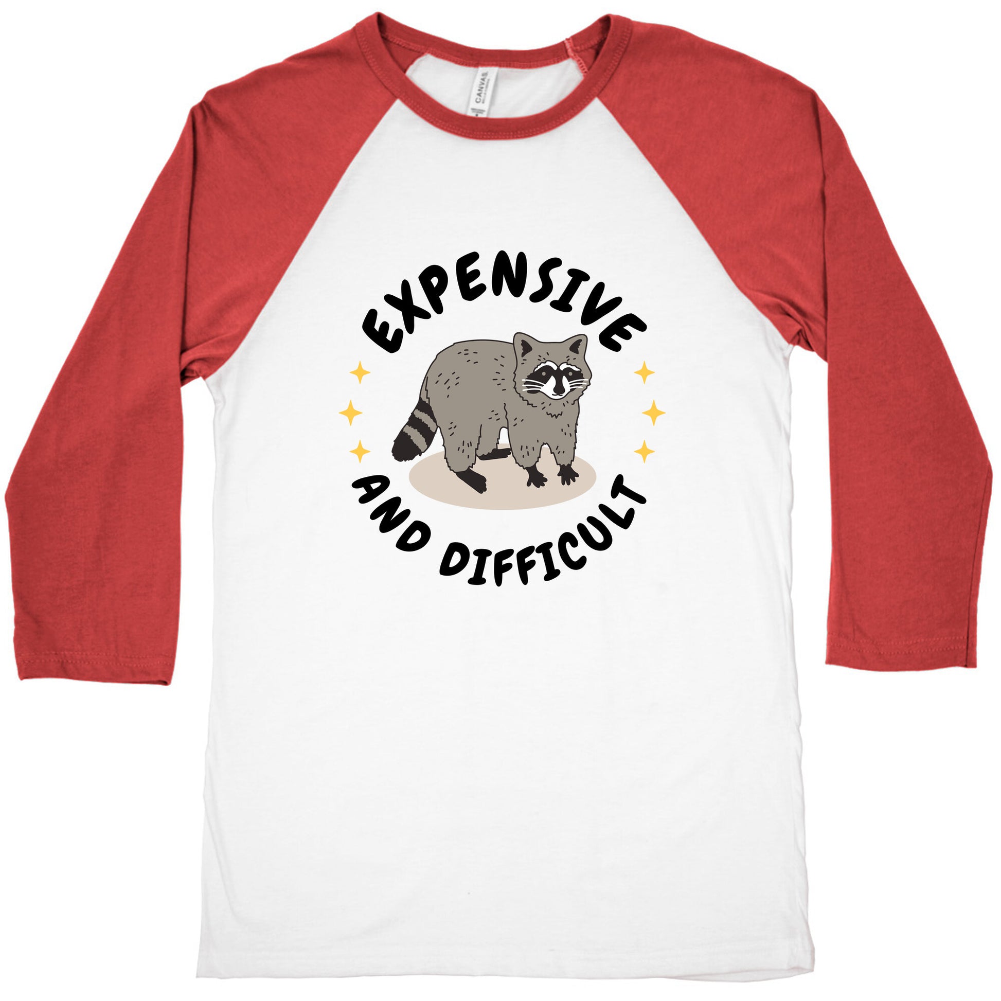 Expensive and Difficult Trash Animal Baseball Tee