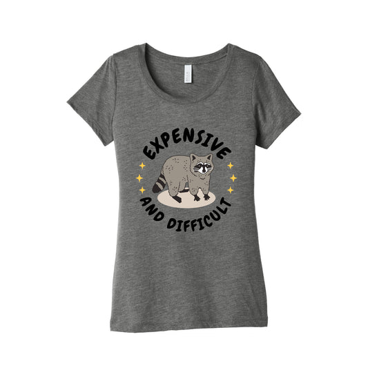 Expensive and Difficult Trash Animal Womens Triblend Tee