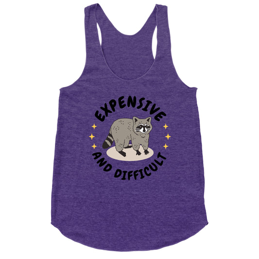 Expensive and Difficult Trash Animal Racerback Tank