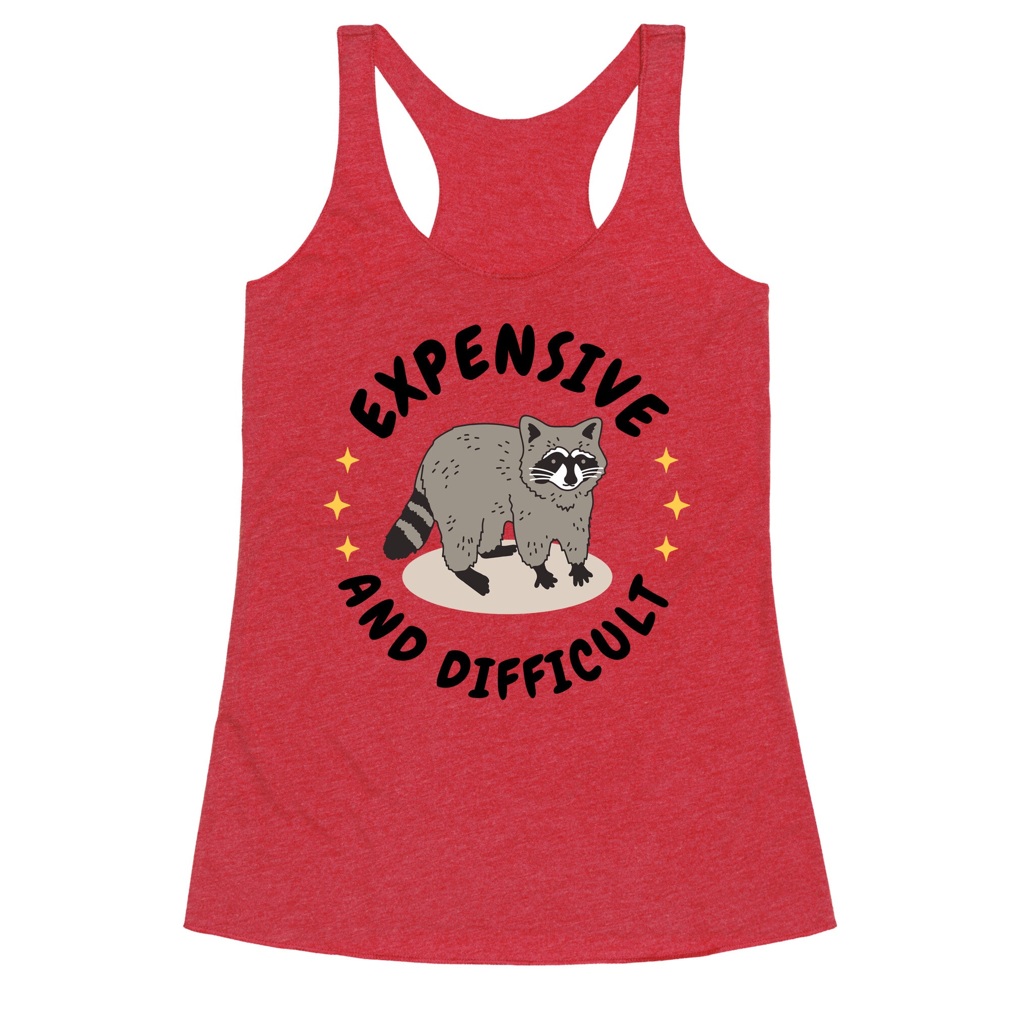 Expensive and Difficult Trash Animal Racerback Tank