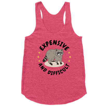 Expensive and Difficult Trash Animal Racerback Tank