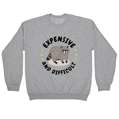 Expensive and Difficult Trash Animal Crewneck Sweatshirt