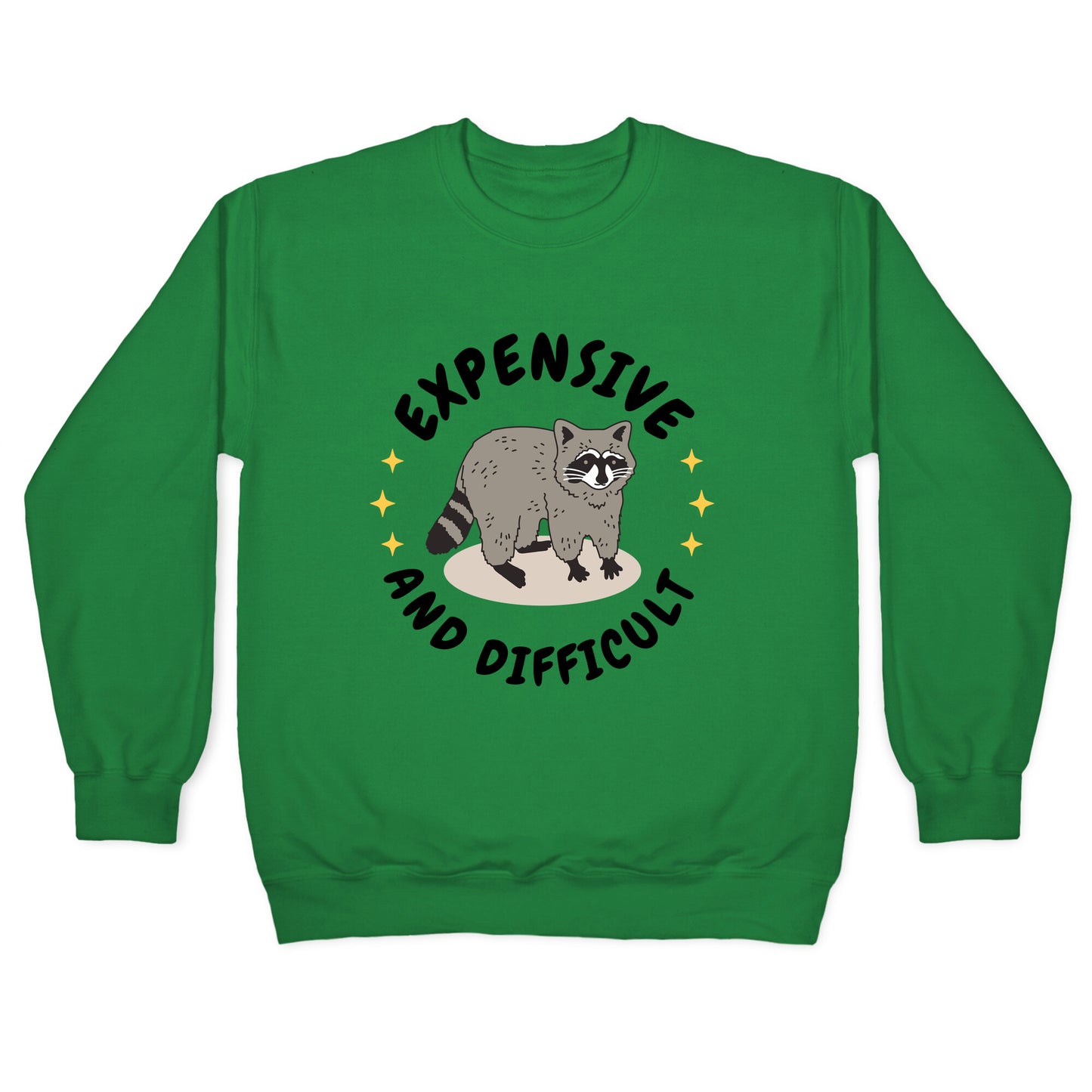 Expensive and Difficult Trash Animal Crewneck Sweatshirt