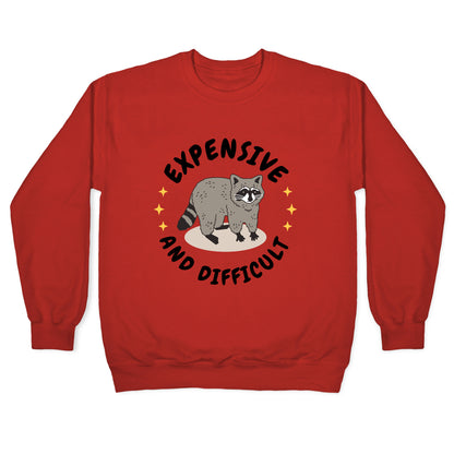 Expensive and Difficult Trash Animal Crewneck Sweatshirt